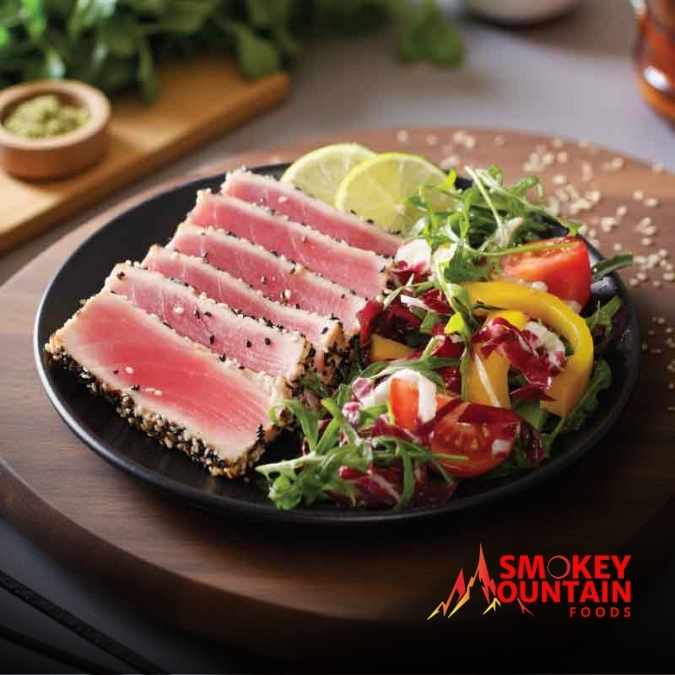 Wild Caught Yellowfin Tuna Saku Block | Sashimi Grade AAA (600–800g)